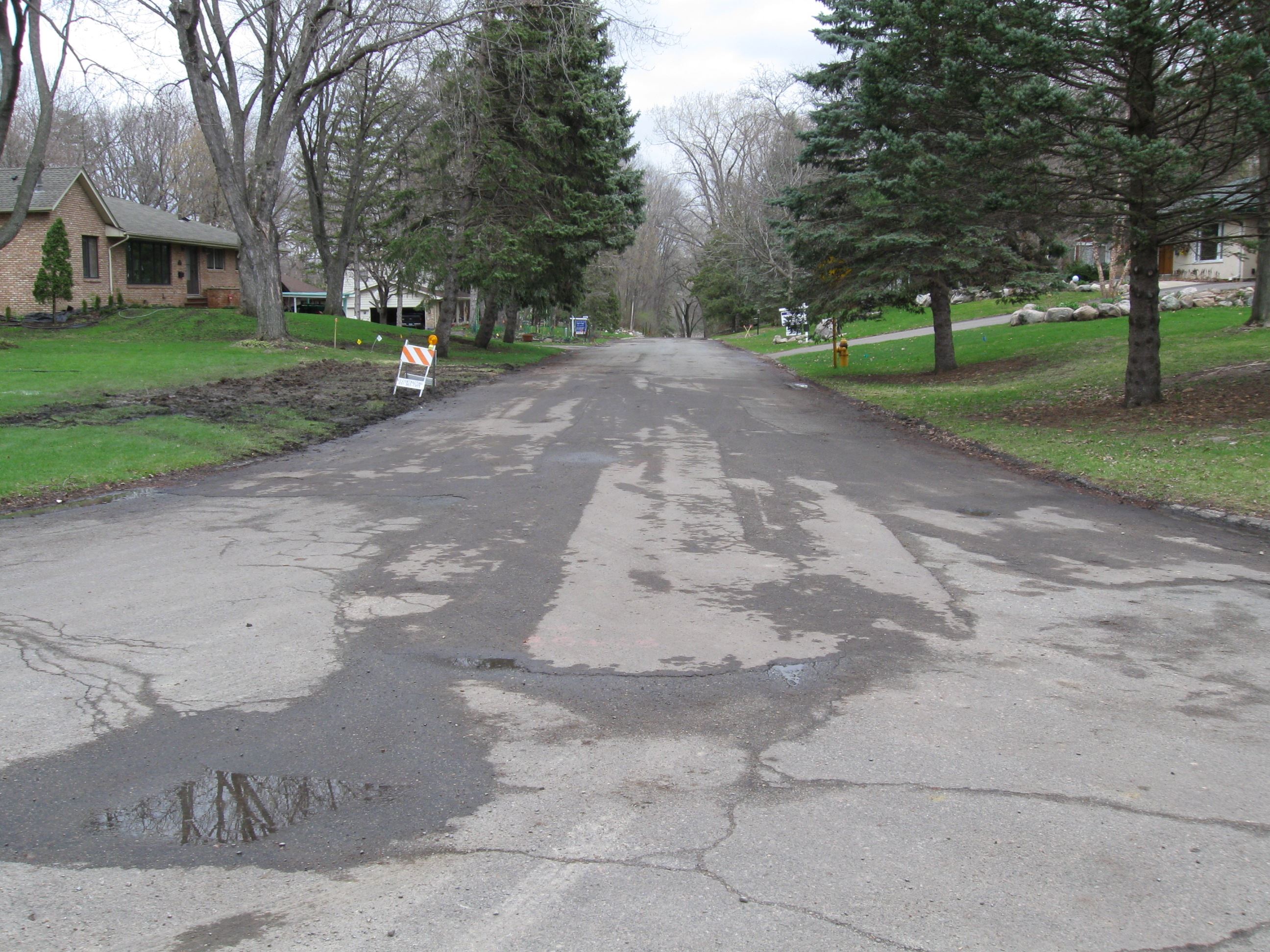 1-Colonial looking east before